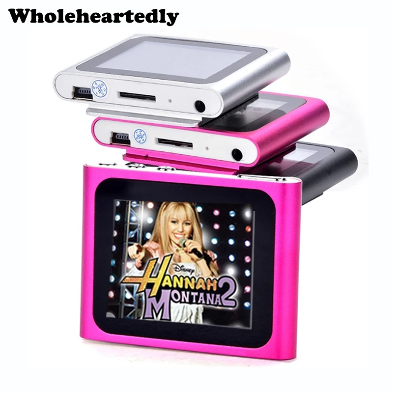 

6th Generation Mp3 Mp4 Music Video Media Player FM Games Movie 1.8" LCD Screen Support TF Card Clip Sport Digital MP4 Player