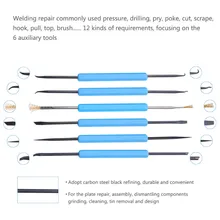 Yieryi ремонтный сварочный инструмент 6 шт. Набор комбинированных печатных плат распайки комбинации электронная схемная плата вспомогательный сварочный комплект