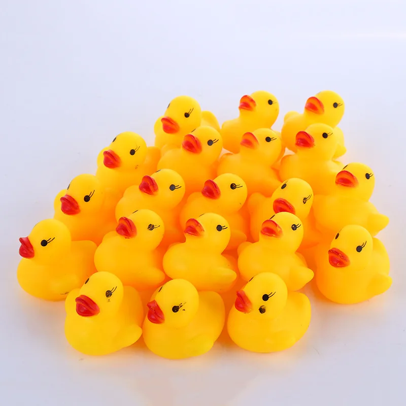 10pcs/lot Cute Baby Kids Squeaky Rubber Ducks Bath Bathe Room Water Fun Game Playing Newborn Boys Girls Toys for Children fishing toys for kids