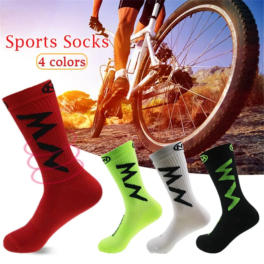 Summer Men's Sport Cycling Socks Bike Riding Socks Breathable Outdoor Running Socks Fit For 40