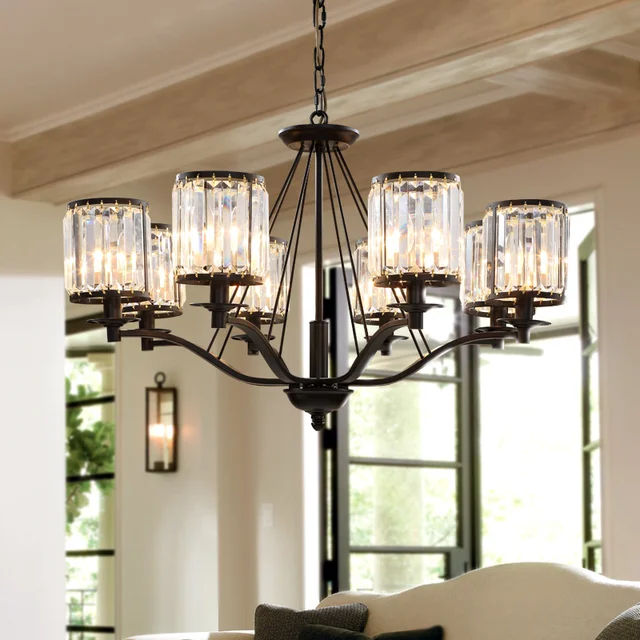 Bright Lights Pendant American Simple Living Room Bright Lights Pendant American Simple Living Room European Style Wrought Iron Lamps Bedroom Dining