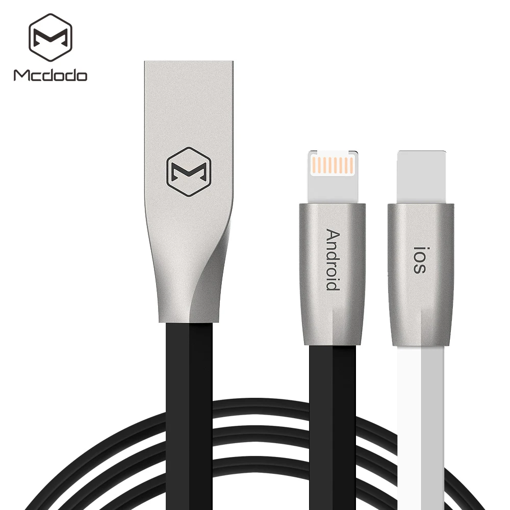 Mcdodo 2 в 1 Lightning и Micro USB кабель для iPhone 7 6 5 Plus IOS 8 9 10 11 Android samsung huawei Xiaomi Meizu|cable for|2 in 1ios |