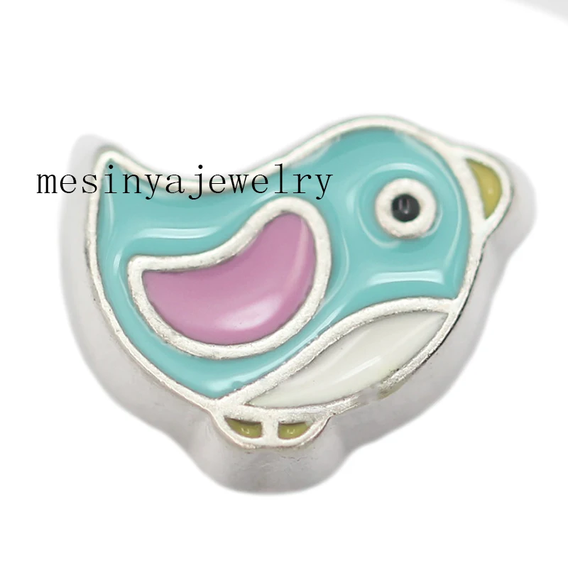 

10pcs bird floating charms for glass locket Min amount $15 per order mixed items,FC-291
