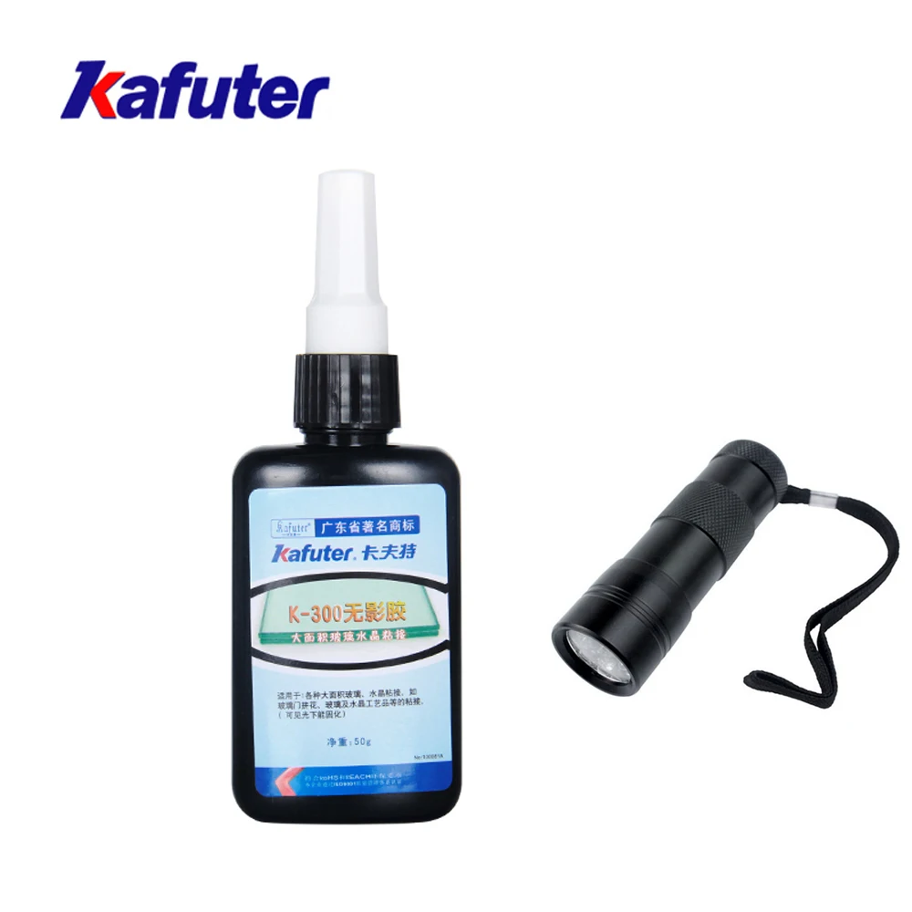 

Kafuter K-300 50ML Multifunction UV Glue Curing Laser Adhesive Large Area Glass Bonding Glue Crystal Crafts Shadowless Glue