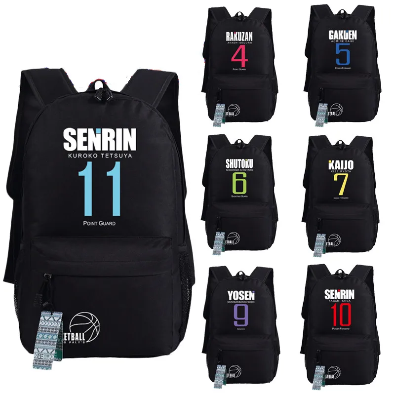 

Kuroko's Basketball Senrin Kuroko Tetsuya 11 Backpack Bag Japan Anime Schoolbag Bookbag Handbag Travelbag Student Gift