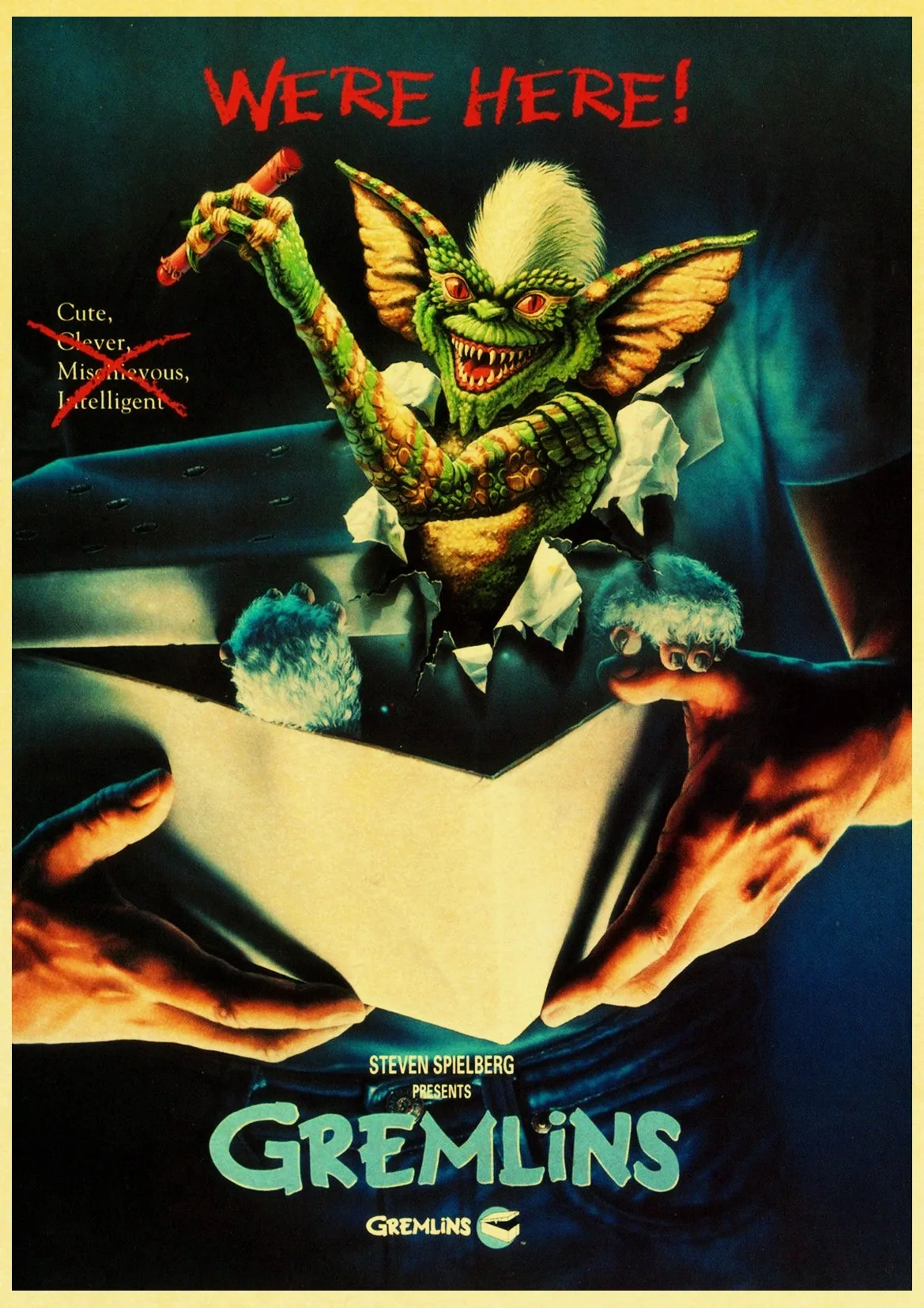 Фильм Gremlins Ретро плакат печатает высокое качество настенные наклейки для гостиной украшения дома