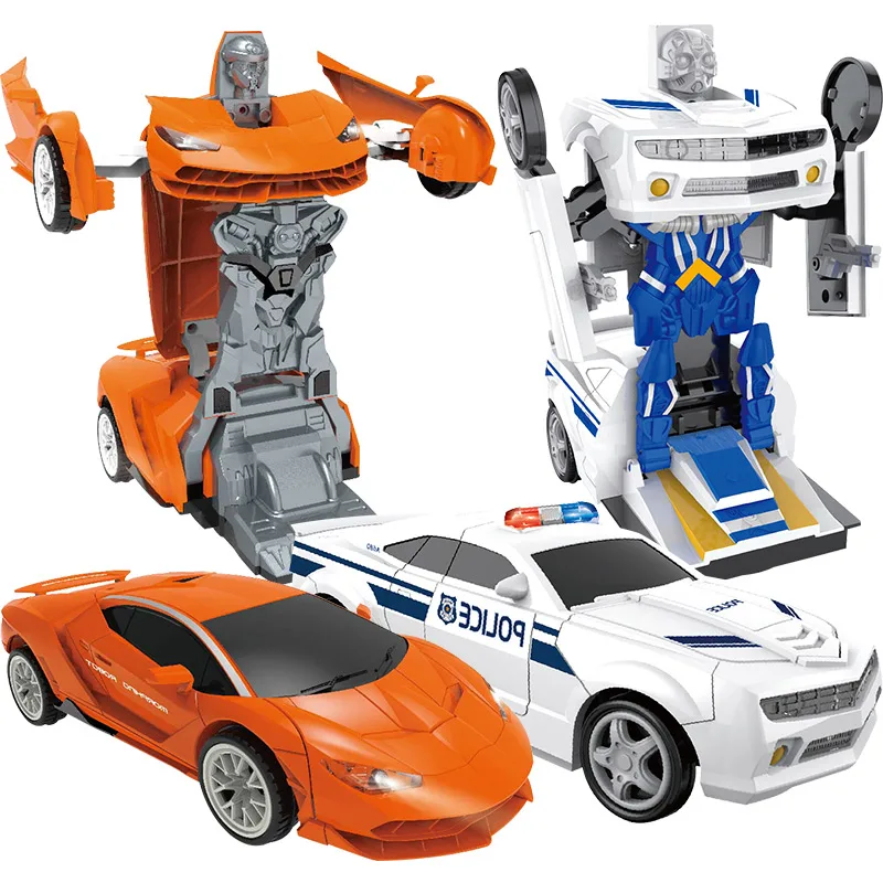 

Electric Technic Transformation Robots Sports Vehicle Model Robots Lights Music Car Action Figures Boys Toys Gift