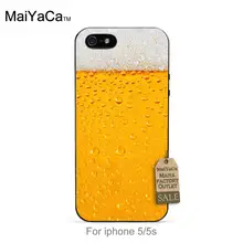 Iced beer black tpu case for iphone 4s 5s 5c 6 6Plus 7 Plus case