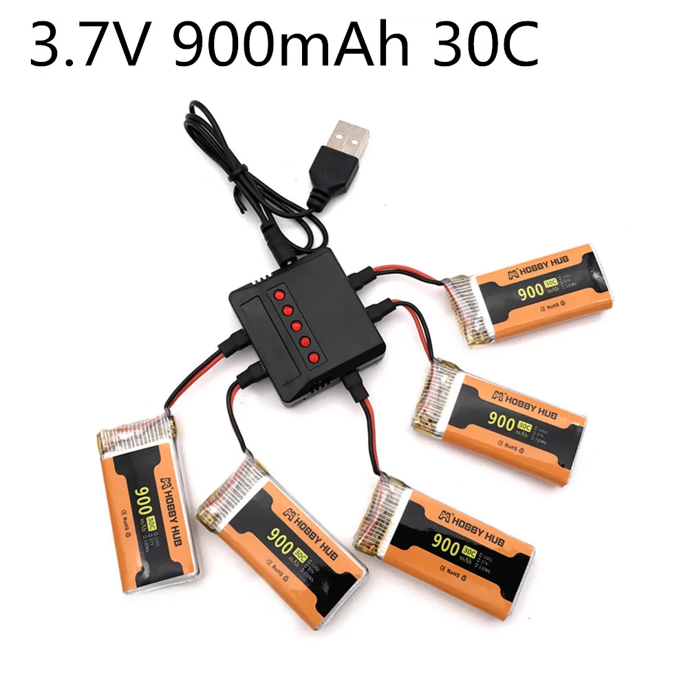 3 7 v 900mah 30c 902555 Lipo зарядное устройство для SYMA X5C X5 X5SW MJX X708 W RC Quadcopter Drone Battery|Детали и