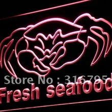 I826 свежих морепродуктов Краб китайский Ресторан свет sign on/off Swtich 20+ Цвета 5 размеров