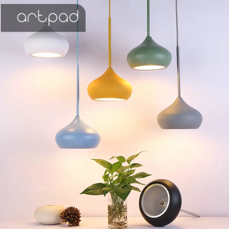 

Artpad Hanging Pendant Lights Multiple Colors Dining Room Living Room Pendant Light Design Indoor Decration Suspension Luminaire