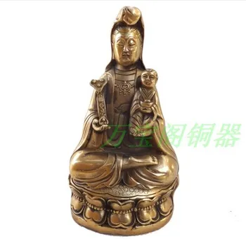 

YM 312 Guanyin statue bodhisattva buddhism supplies brass crafts