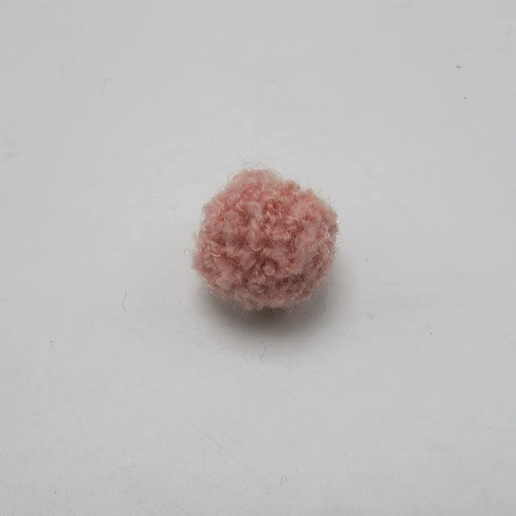 2 см 50 шт./лот шарик из шерстяного войлока шарик-помпон для детского зажим для волос аксессуары детские игрушки «сделай сам» Аксессуары - Цвет: pink