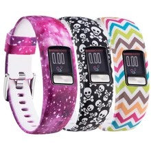 Odog 3 x мягкий силиконовый с цветочным рисунком ремешок для часов Garmin Vivofit 4 сменный Браслет ремешки для часов браслеты