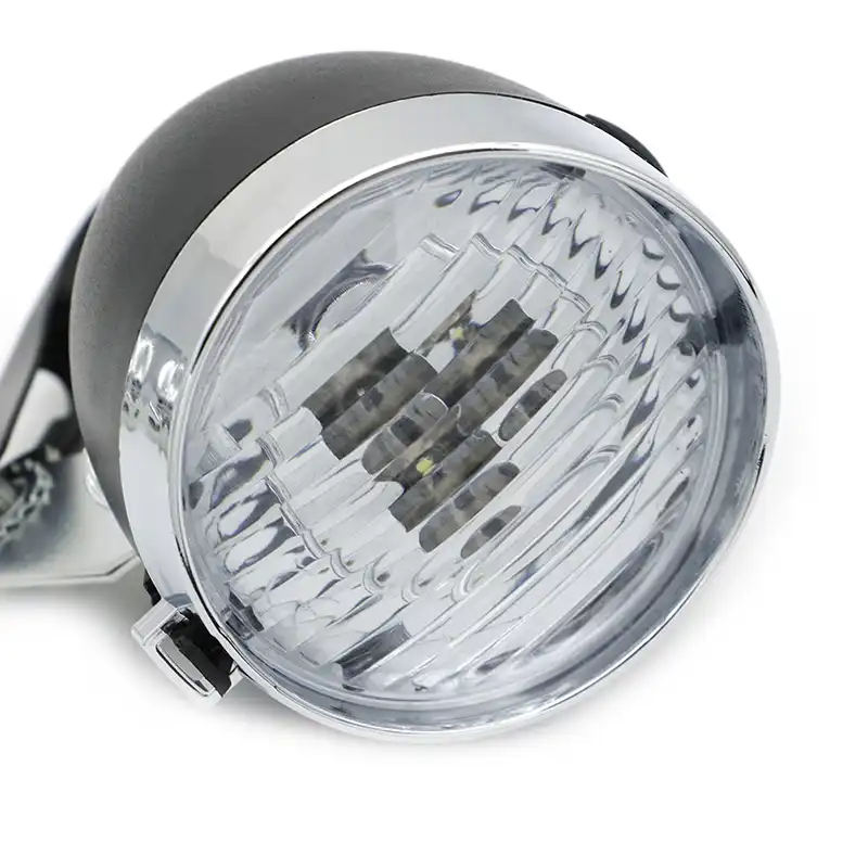 Classic 200LM LED Vintage Bike Headlight Bicycle Retro Head Light Front Fog Lamp