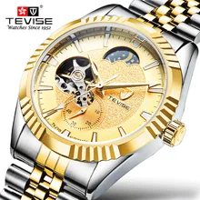 TEVISE Tourbillon Watches Mens Automatic Watch Men Luxury Brand Famous Stainless Steel Mechanical Watch clock Relogio masculino TEVISE Tourbillon Watches Mens Automatic Watch Men Luxury Brand Famous Stainless Steel Mechanical Watch clock Relogio masculino