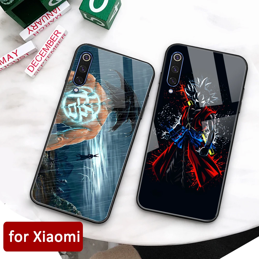 

Case for Xiaomi 8 glass back cover case Dragon Ball Z case for Xiaomi mi 8 8se lite explorer mi 9 9se mix 2 2s 3 CC9