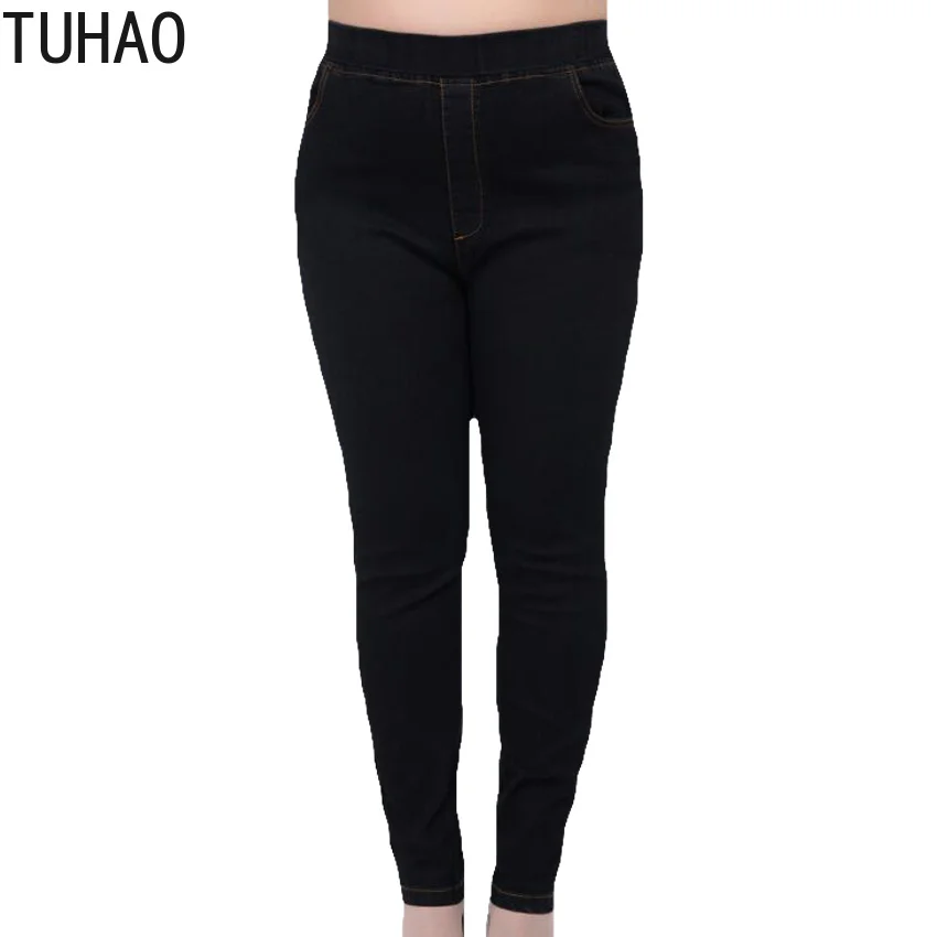 

TUHAO 2018 Autumn Jeans Woman Female Jeans Plus Size 9XL 8XL 7XL 6XL Women Pants Casual Trousers Big Size Office Lady Pants