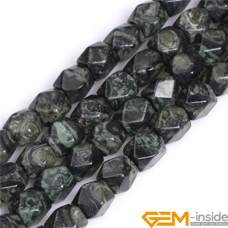 

9x11mm Natural Facete Cube Kambaba Jaspers Stone Beads DIY Loose Beads Ffor Jewelry Making Strand 15 Inches Wholesale