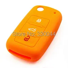 Силиконовый чехол для автомобильных ключей для Skoda Fabia superb Октавия Рапид йети VW чехол с пультом дистанционного управления автомобильный брелок автомобильные аксессуары muticolor
