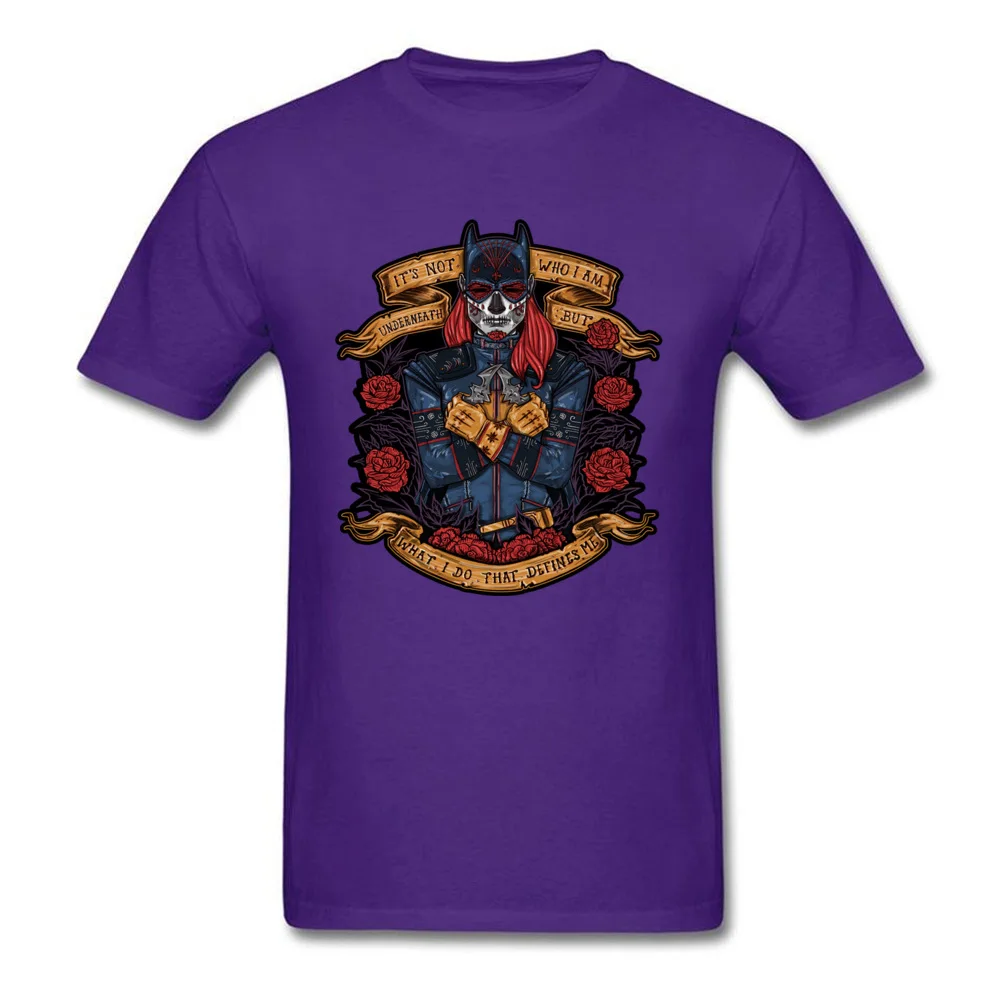 Gift T Shirt Design Short Sleeve Hot Sale O-Neck 100% Cotton Tops Tees Slim Fit Tee-Shirts for Men Summer Wholesale day of the dead heroine 8951 purple