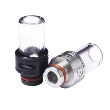 

Narrow bore Stainless Steel Glass 510 drip tip Replacement for Uwell Valyrian/uwell crown 4 IV/OFRF gear rta