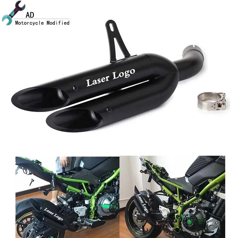 Выхлопная труба для мотоцикла Kawasaki Z900 аксессуары с двойными