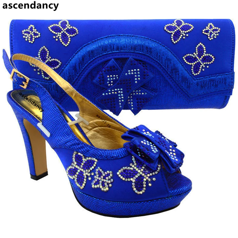 Et bleu Chaussures Avec café Dernières fuchsia vert Appliques Fuchsia Nigérian Décoré Ensemble Assortis Italien Correspondant orange Sacs Chaussure Sac Or Royal argent rose Les cIIqHx51w
