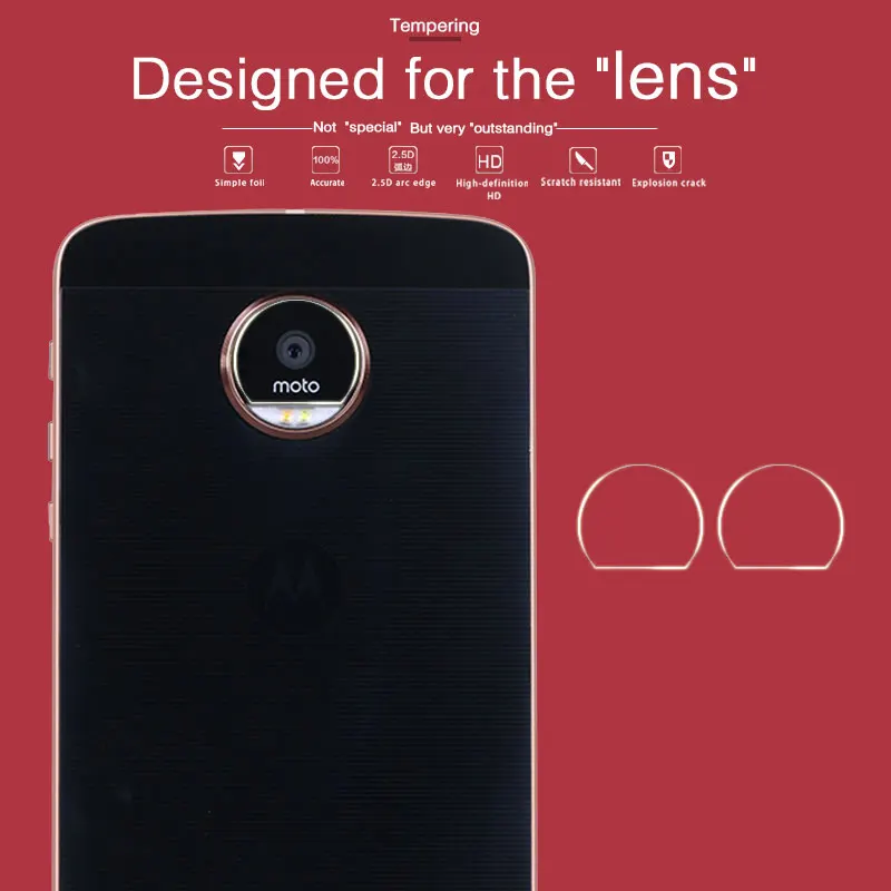 

Accessory Back Camera Lens Screen Protector For Moto Z Droid XT1650-01 5.5 in Tempered Glass Camera Film Guard Sheild Cover