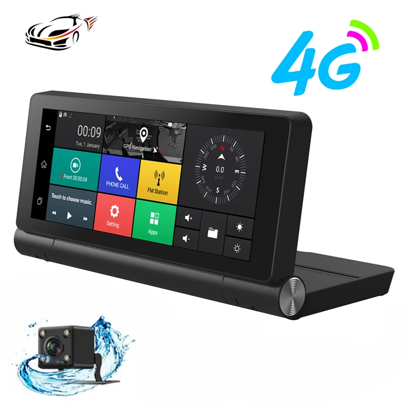 Maustor 4G Car DVR Camera ADAS GPS Navigator Android 5.0 WiFi Dual Lens