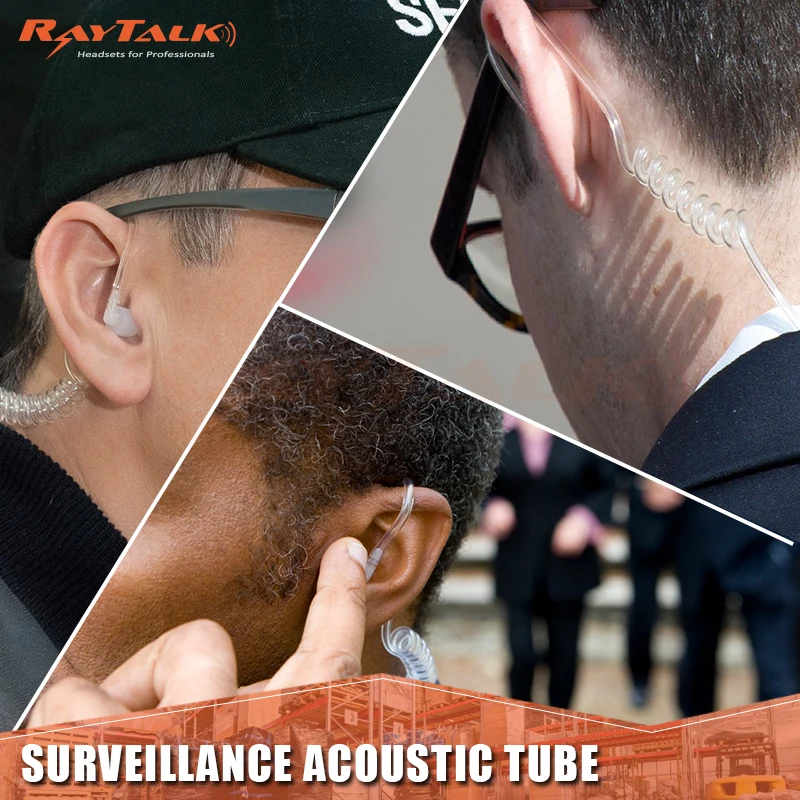 Walkie Talkie Air Акустическая трубка наушник микрофон гарнитура для двухсторонних