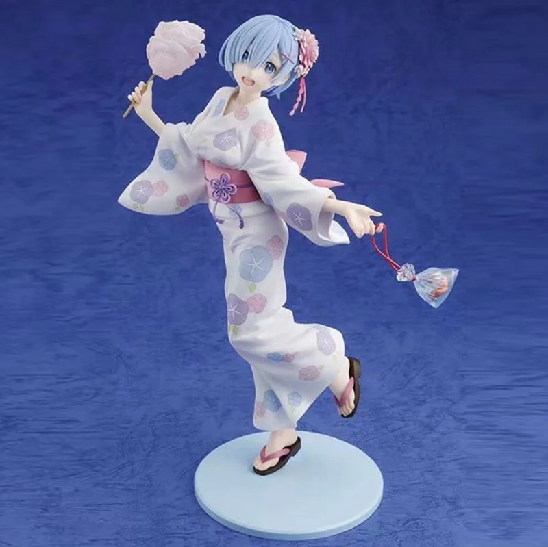 

9" Re: Life in a Different World from Zero Anime Rem Yukata Kimono ver. Boxed 23cm PVC Action Figure Model Doll Toys Gift