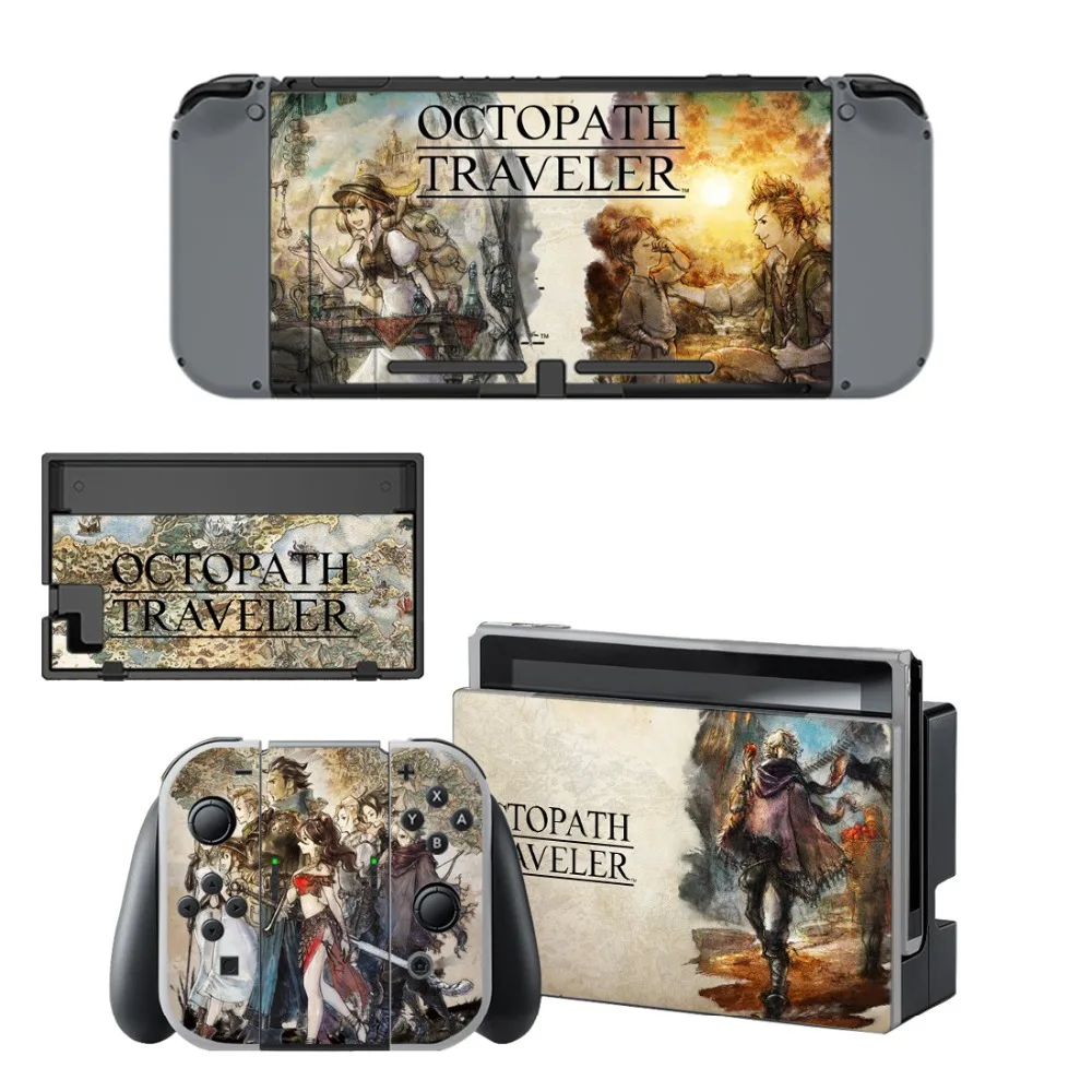 

Nintendoswitch Vinyl Decal Stickers Adesivo Vinilo Nintend Switch Sticker Skin Pegatinas Cover Wrap Set For NS Octopath Travele