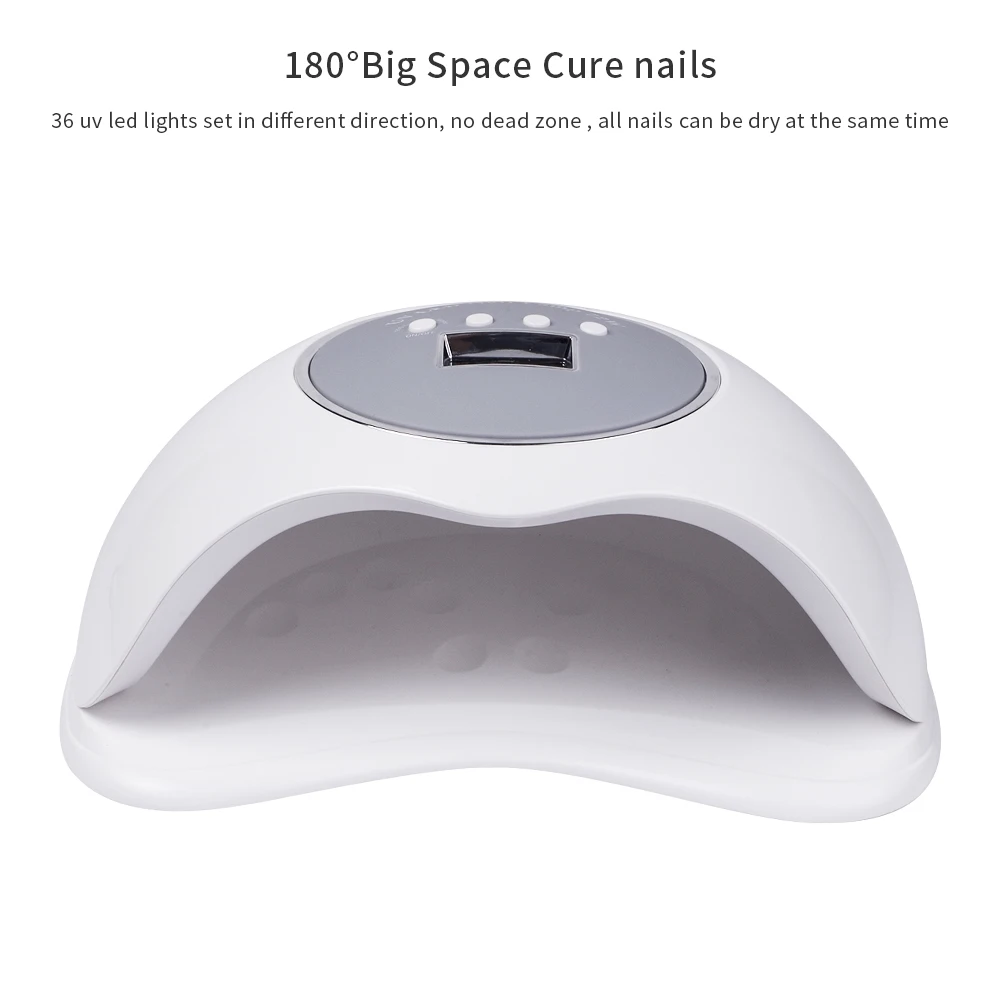 Secador de Unhas da Lâmpada do Gelo Conduziu a Luz do Gel da Lâmpada da Arte do Unha Secador de Máquina de Manicure Temporizador para 2 Sensor Inteligente 10 s - 30 60 99 Mão Pés 72 w uv 6 da lâmpada do gelo uv conduziu a