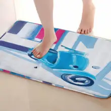 Мотоциклетный Стиль Коврик для ванной комнаты, смешной Противоскользящий коврик для ванной, занавески для душа s аксессуары, соответствующие вашей душевой занавеске