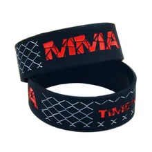 OneBandaHouse 1 дюймов широкий пользовательский чернильный логотип силиконовый браслет на запястье