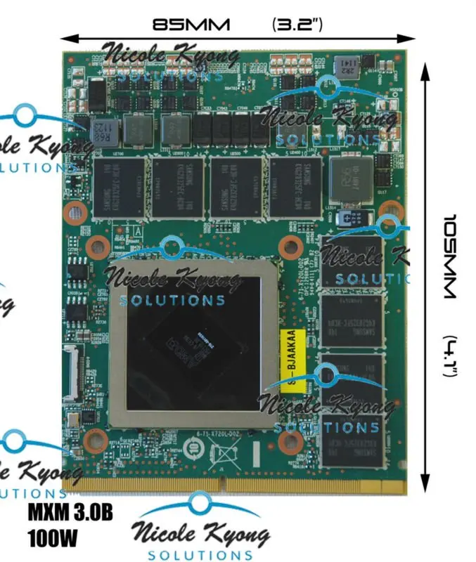  216-0811030 HD6990M HD 6990M 2G MXM3.0 DDR5 VGA Video Card for Clevo P170EM P150HM P150EM P150SM P157SM P151SM1 P570WM3 P570WM 