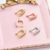 4 Colors  Earring Hoops Accessories for Jewelry Making Gold Silver Rose Gold Black Handmade Earring Hooks Connector ► Photo 2/5