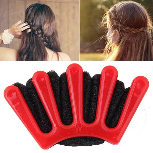 

Fashion New Wonder Sponge Hair Braider Twist Styling Braid Tool Holder Clip DIY