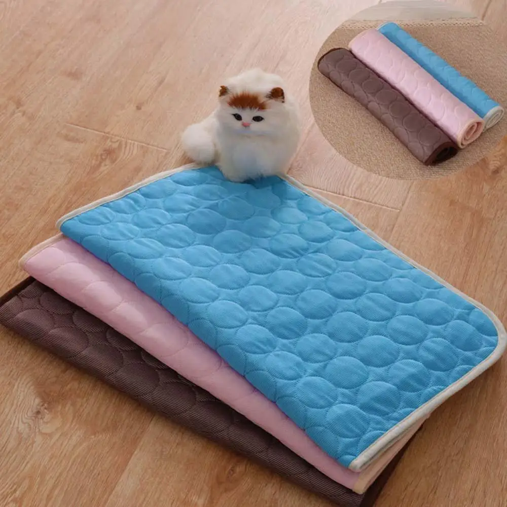 

Summer Cooling Chilly Non Toxic Mat Mats Blanket Pet Cat Bed Sofa Portable Tour Camping Yoga Sleeping Cooler Mats For Dogs Cats