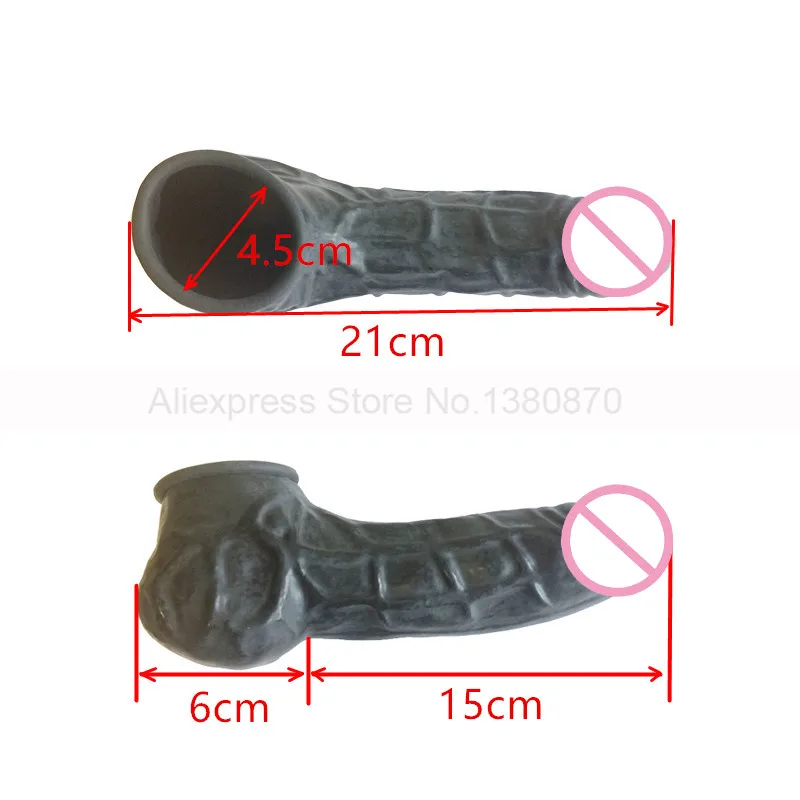 Latex Black Penis Sheath Fetish Rubber Condom Can DIY in Catsuit or Used by Itself S-LA107