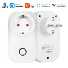 ЕС Тип F разъем Wifi розетка переключатель беспроводной приложение Удаленная розетка переключатель синхронизации умный дом работа с Alexa Google Home