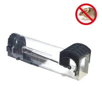 

Automatic Locking Mouse Cage Metal Mouse Mice Rat Rodent Mousetrap Animal Catch Bait Capture Humane Hamster Cage