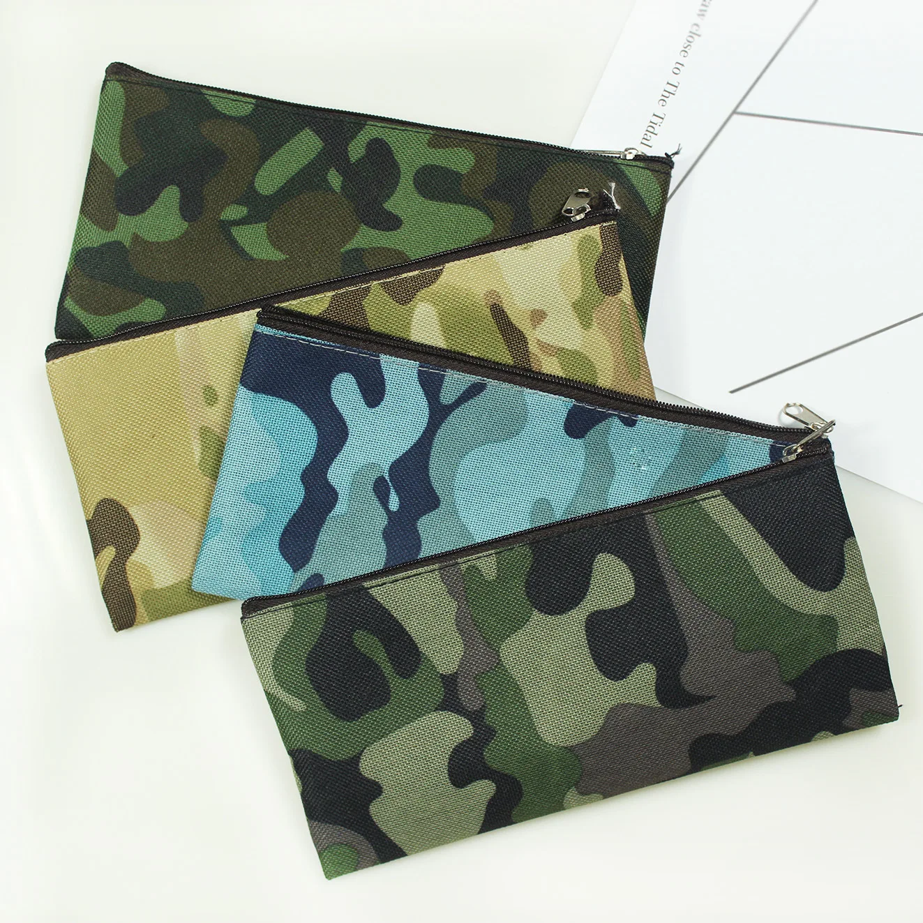 Pencil Case Pencil Bag Zipper Pouch Purse for Boys and Girls School Supplies Cosmetic Makeup 4 Colors pencil cases