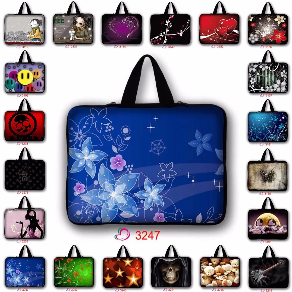 

customize print 7 9.7 11.6 14.6 15.6 17.3 laptop sleeve notebook bag laptop pouch case handbag for macbook air 13 case LB-3247