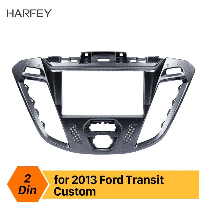 Harfey 2Din Обложка отделка автомобильного радио Fascia стерео пластина рамка для Ford Transit