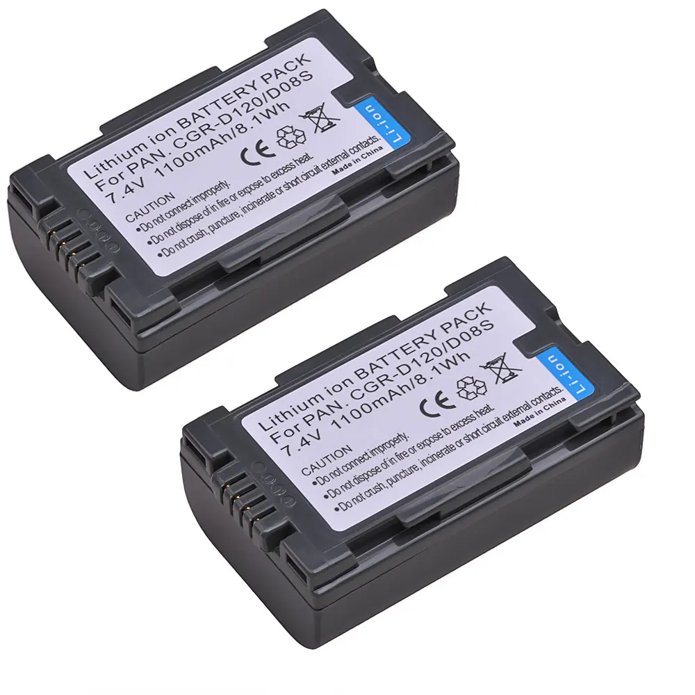 Tectra 2000 мАч 2 шт. CGR V610 CGRV610 батарея для Panasonic NV RX14 RX18 RX24 RX37 RX18B RZ10 батарея|Цифровые
