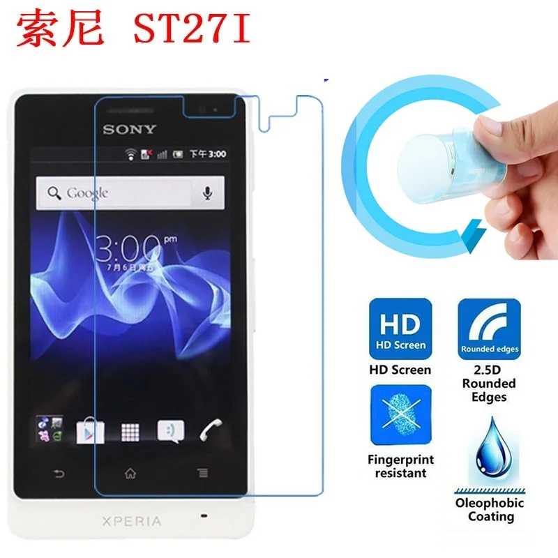 Защитная пленка для sony Xperia Go ультратонкая мягкая прозрачная HD из ПЭТ Экран идти
