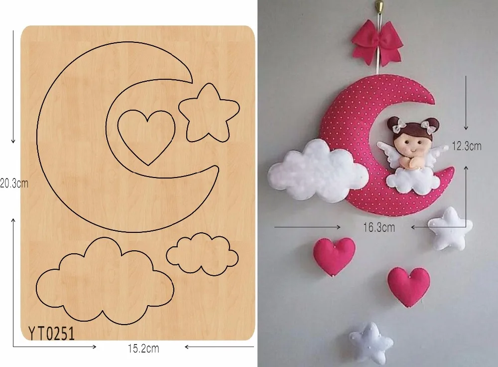 Scrapbook Cut Sky Moon and stars DIY cutting tool die /YT0251/Scrapbook mold | Дом и сад