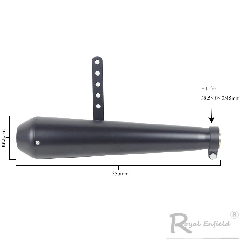 Silenciador de motocicleta antiguo tubo de escape de moda para M800 1200 personalizado XL883 FAT BOY para Harley Davidson